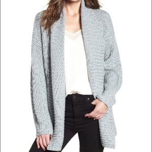 Trouve Rib Overlap Cardigan